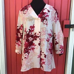 Rose + Olive XL Pink Floral Top